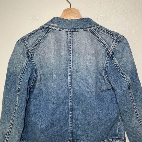 NEW Adriano Goldschmied Andy Denim Trucker Jacket Blue Small - Picture 10 of 12
